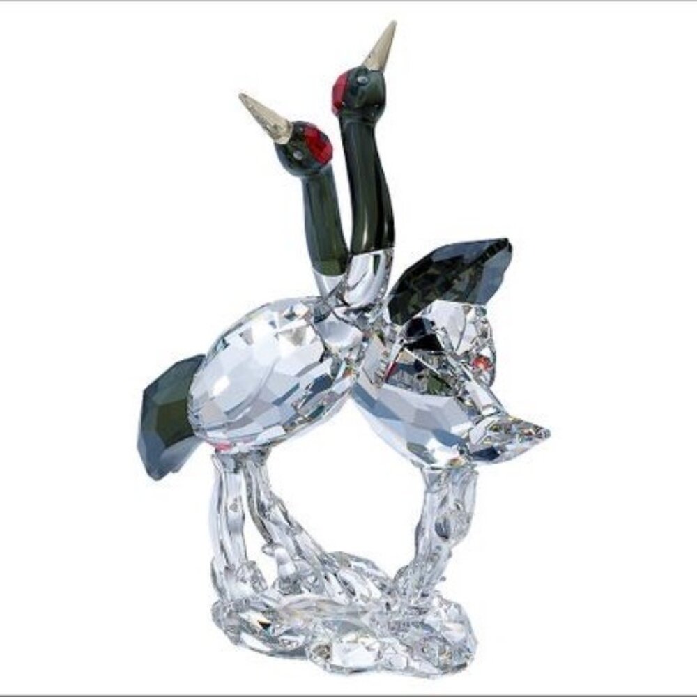 BNIB SWAROVSKI SCS Members Only Retired Red Crowned Cranes Pefect Holiday Gift